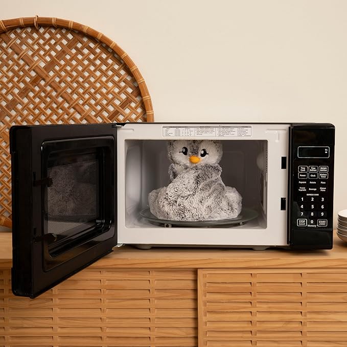 Hugarounds Pax The Penguin 2.5 lb Microwaveable & Freezable Weighted Plush Neck & Shoulder Wrap | Soothing, Comforting Hugs for Self-Care & Relaxation | Unscented for Ages 2+