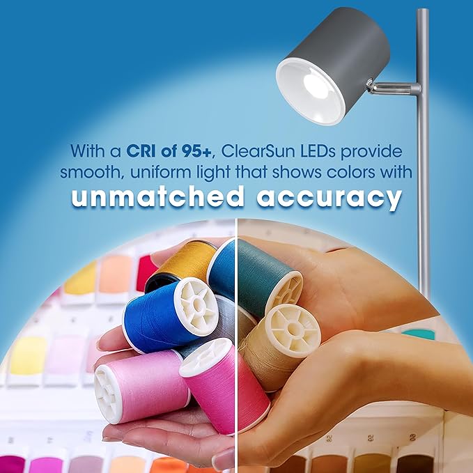 OttLite LED Desk Lamp with Wireless Charger, Good Housekeeping, Modern Book Light, Reading Light, Adjustable, Dimmable, Designed to Reduce Eyestrain, Great Desk Lamps for Home Office