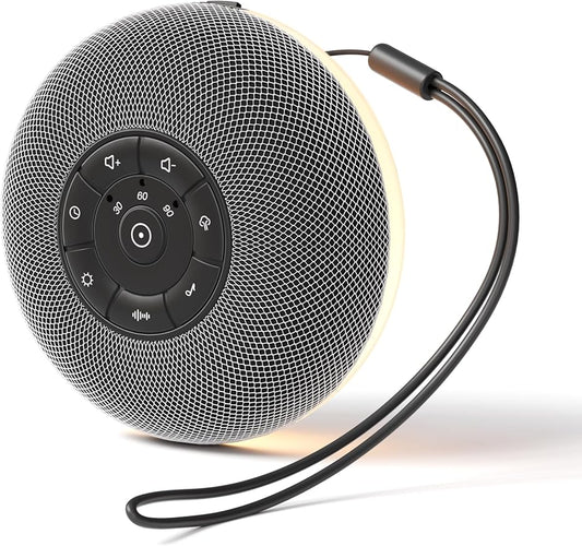 Portable Sound Machine Baby, Long Battery with Loud Bluetooth Speaker, 39 Special Soothing Sounds, White Noise Sound Machine for Sleeping