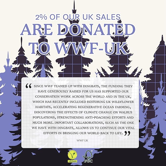 Dingbats* Wildlife Grid Journal Notebook A5 - Vegan Leather Hard Cover, Ideal for Work, Travel - Pocket, Elastic Closure, Bookmark