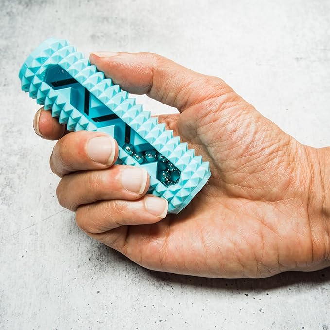 ZenStick – Spikey Sensory Fidget Toy with Steel Balls for Anxiety Relief, Focus, Stress Reduction & Mindful Stimulation (Light Blue)