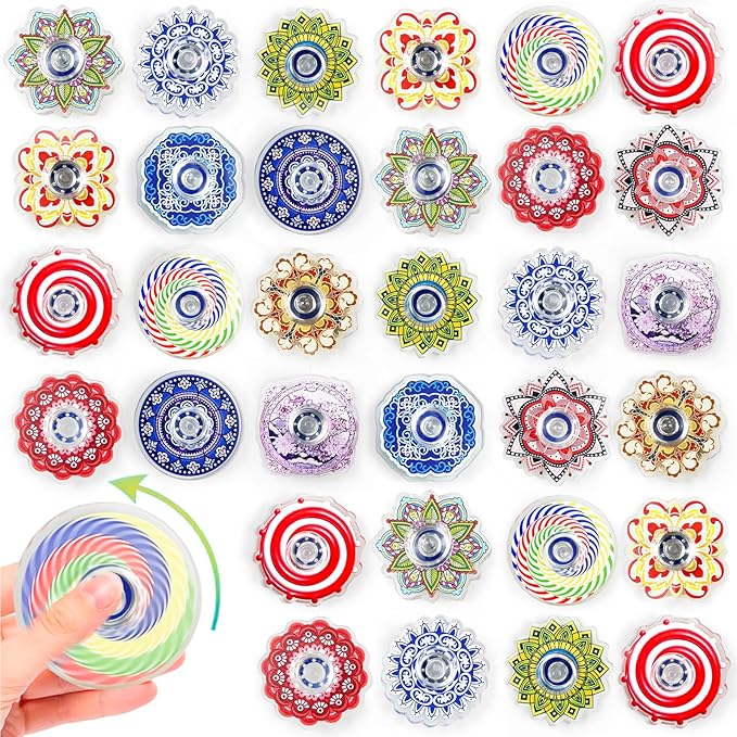 40Pcs Fidget Spinner Fidget Toys Bulk for Adults, Fidget Toys for Kids 8-12 3-5, Party Favors Supplies, Sensory Fidget Toys Pack for Birthday Goodie Bag Stuffers Classroom Prizes for Girls Boys
