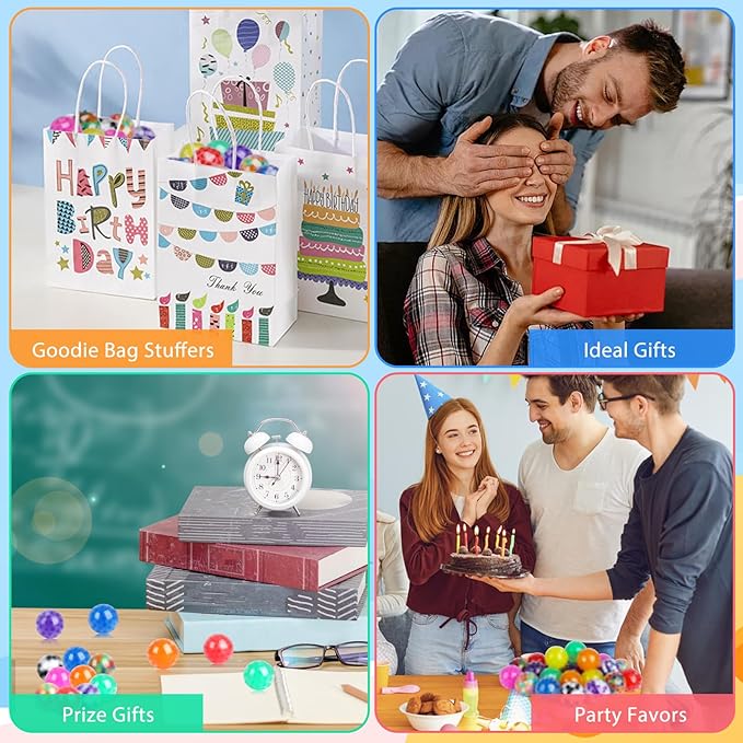 54Pack Stress Balls, Squishy Squeeze Balls Bulk Fidget for Adults Squishy Balls Stress Relief Balls, Stress Balls for Adults, Party Favors, Goodie Bag Stuffers