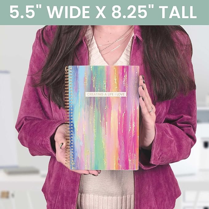 bloom daily planners Academic Planner 2025-2026 (July 2025 - July 2026) - A5 Weekly & Monthly Calendar Agenda Organizer Book with Stickers - 5.5" x 8.25" - Creating A Life I Love