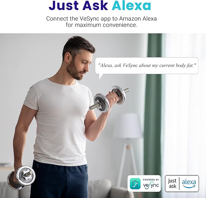 Etekcity Smart Scale for Body Weight, Digital Bathroom Weighing Machine Fat Percentage BMI Muscle, Accurate Composition Analyzer People, Bluetooth Electronic Measurement Tool, 400lb