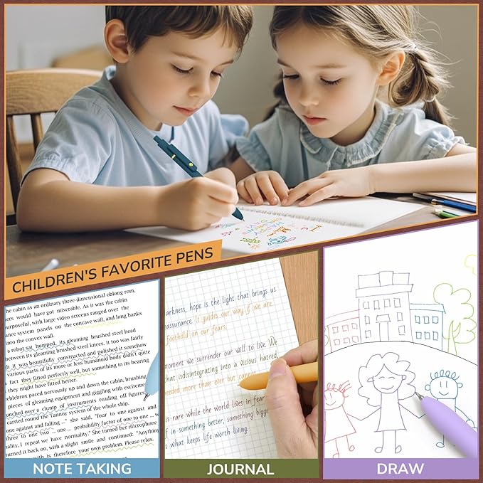 Colored Pens, 12 Pcs Colorful Pens Fine Point Smooth Writing Pen, 0.5mm Colored Ink Gel Pen for Journaling Note Taking, School Supplies Gifts for Women (12 Pcs Gold Vibrant and Vintage)