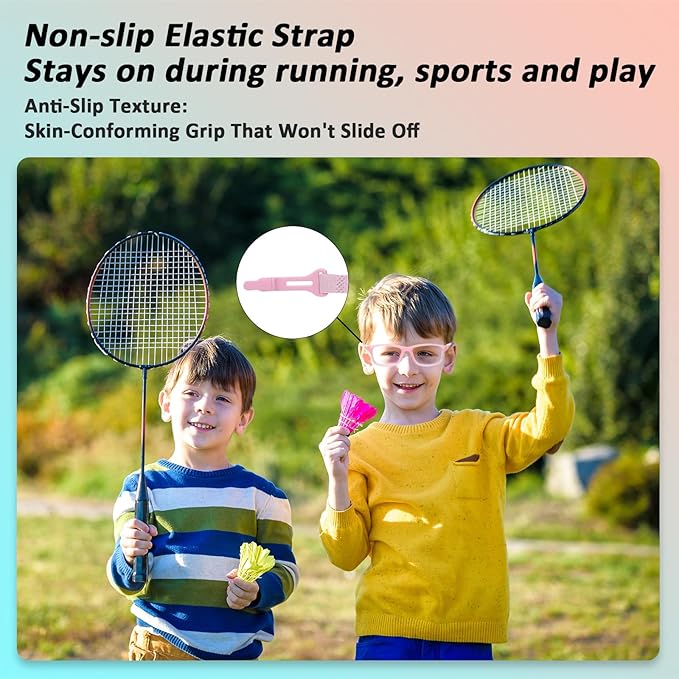 BiBiBear Toddler/Kids/Teens Glasses - Unbreakable TR90 Frame, 180° Flexible, Lightweight & Safe Glasses for Kids Age 2-15