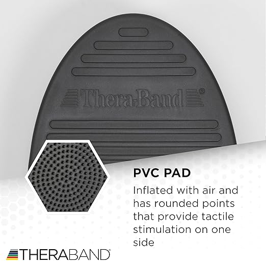 THERABAND Stability Trainer Pad, Advanced Level, Extra Soft, Black Foam Balance Pad for Physical Therapy, Exercise Pad for Core Strength, Lightweight Non-Slip Balance Trainer, Portable Foam Pad for Home or Clinic Use