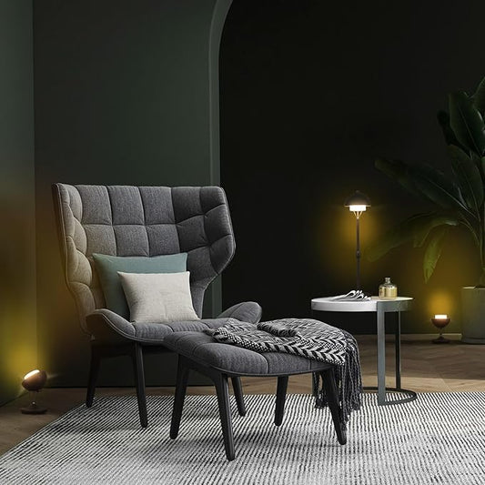 Modern Table Lamp Cordless Portable Desk Lamp, 2700K Stepless Dimming Rechargeable Battery Operated LED Lights for Bedroom, USB-C Charging, Restaurant/Bar/Night Light/Gifts (Sand Black)