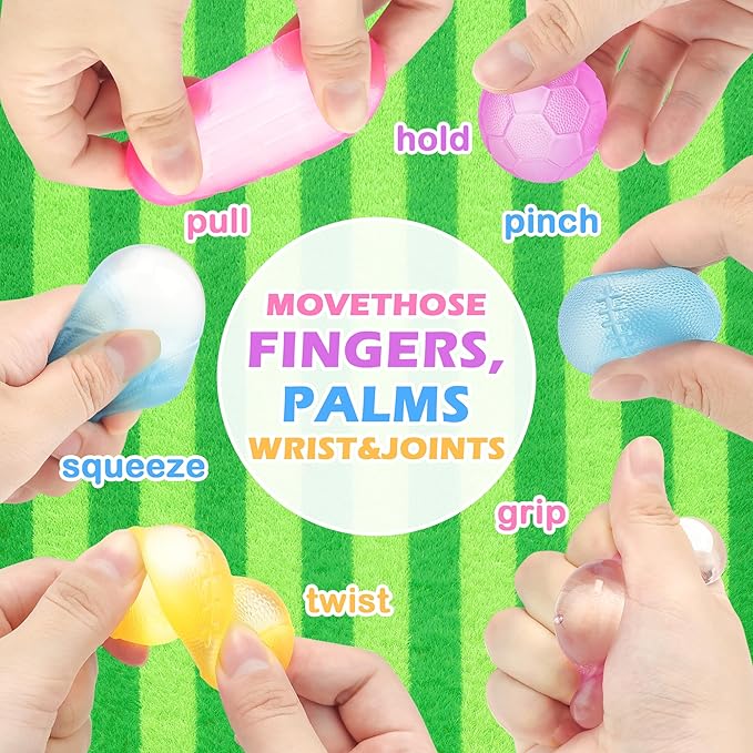 10pcs Squishy Stress Balls Stress Relief Toys Ball Slow Rising Sugar Balls for Adults Kids Anxiety Relief Classroom Prizes，Random Color