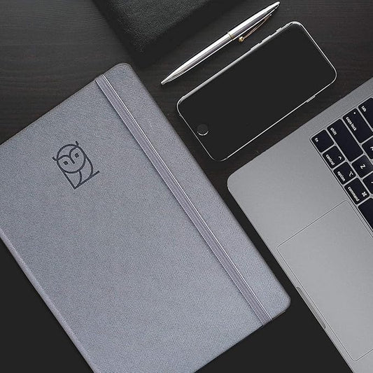 Undated Daily Planner – 3-Month A5 Productivity Organizer with Full Page Per Day, Hourly Schedule, Goal Setting, Habit Tracker, Weekly & Monthly Pages – Hardcover Time Management Notebook (Gray)