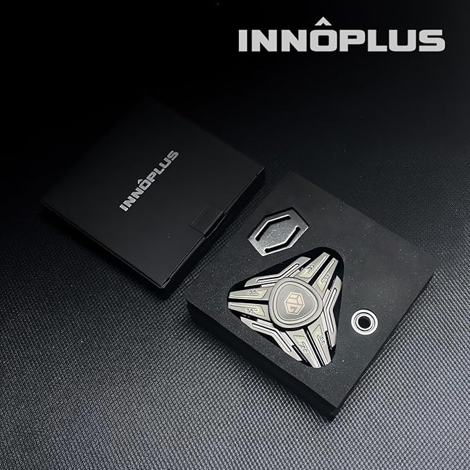 Fidget Spinners, Fidget Spinners Toy, Stress Anxiety ADHD Relief Figets Toy, Spinner Gifts for Adults and Teens, Cool Metal Finger Hand Toy with Luminous Light, Absorb Solar Light Then Release in Dark