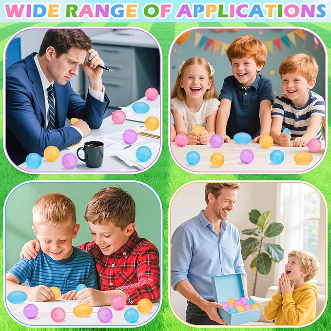 10pcs Squishy Stress Balls Stress Relief Toys Ball Slow Rising Sugar Balls for Adults Kids Anxiety Relief Classroom Prizes，Random Color