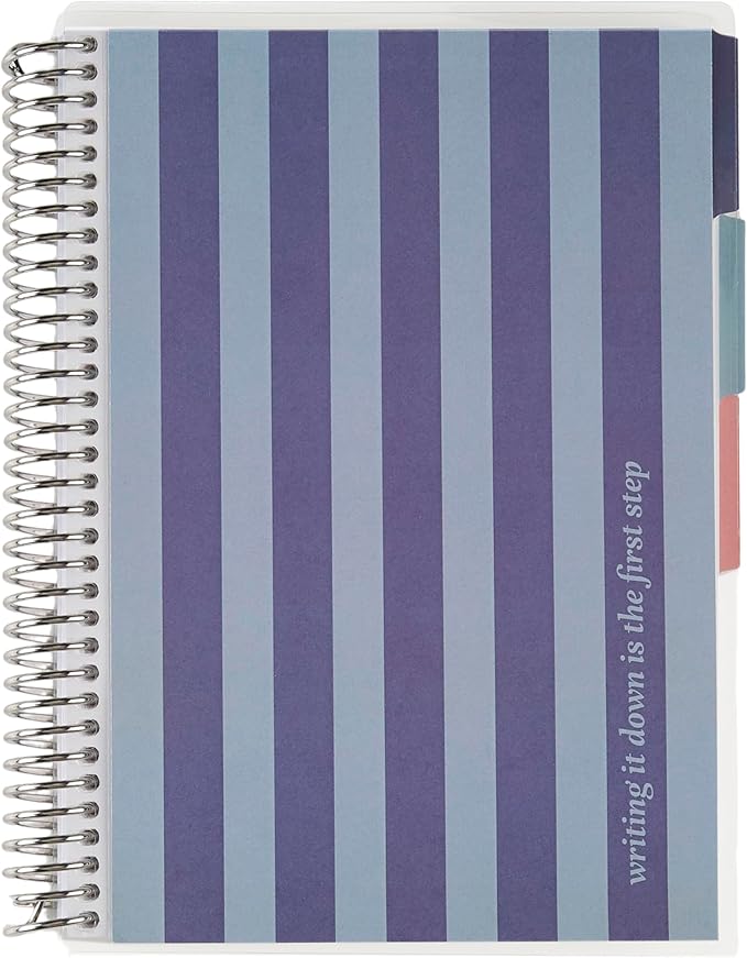 Erin Condren A5 Spiral Work Life Balance Journal | Features Pages of Thick, Bleed Resistant 80 lb. Paper to Boost Productivity