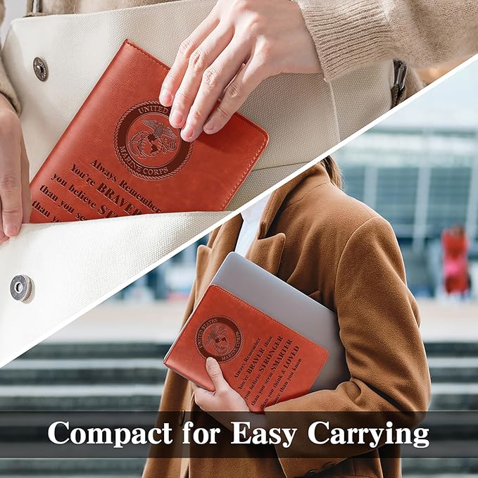 Marine Gift Marine Corps Notebook Always Remember You Are Braver Military Deployment Gift Appreciation Gift for Marine Inspiration Gift Military Notebook(Always-MARINE CORPS)