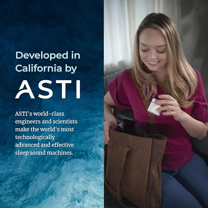 Adaptive Sound Technologies LectroFan Micro 2 - Portable Bluetooth Speaker & White Noise Machine - Compact Sound Machine for Travel - 11 Non-Looping Sounds for Sleep Support - White