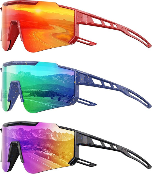 Kids Polarized Baseball Sunglasses for Boys Girls - Youth Softball Cycling Sports Sunglasses UV Protection Goggles