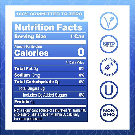 Yerbaé Energy Seltzer - Acai Blueberry, No Sugar/Calories/Carbs. Energized by Yerba Mate, Naturally Caffeinated, Plant-Based, Healthy Alternative to Coffee Sugary Sodas, Pack of 12, 12oz cans