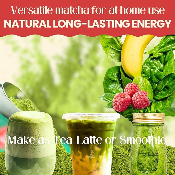 Miaroo Ceremonial Matcha (Lemon Raspberry) | Authentic Japanese Matcha Powder | Antioxidant Superfood, Natural Energy & Amino Acid Source | 50g