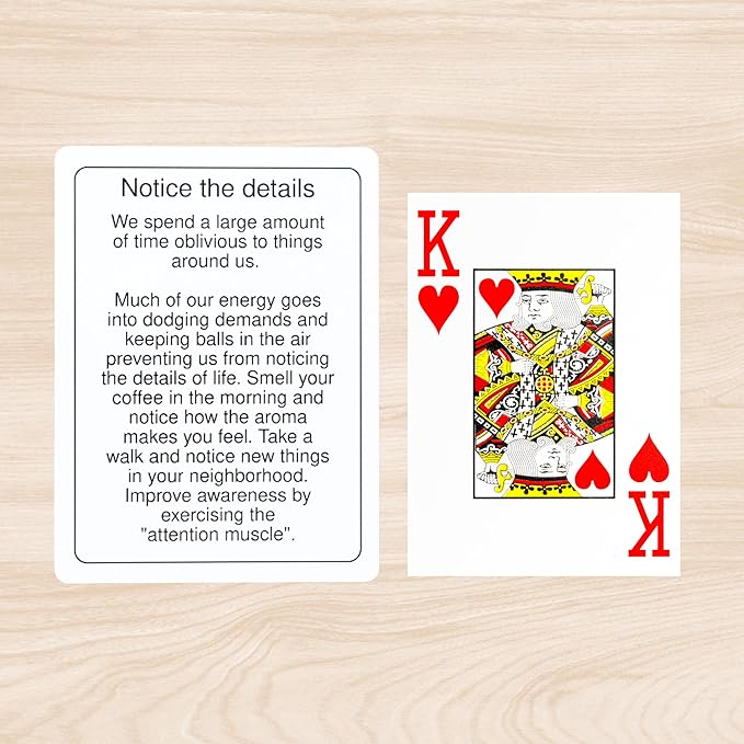 100 Mindful Days - Daily Mindful Activity Cards – Self-Care & Gratitude Prompts for All Ages | Portable Travel Deck for Mental Wellness, Focus & Stress Relief