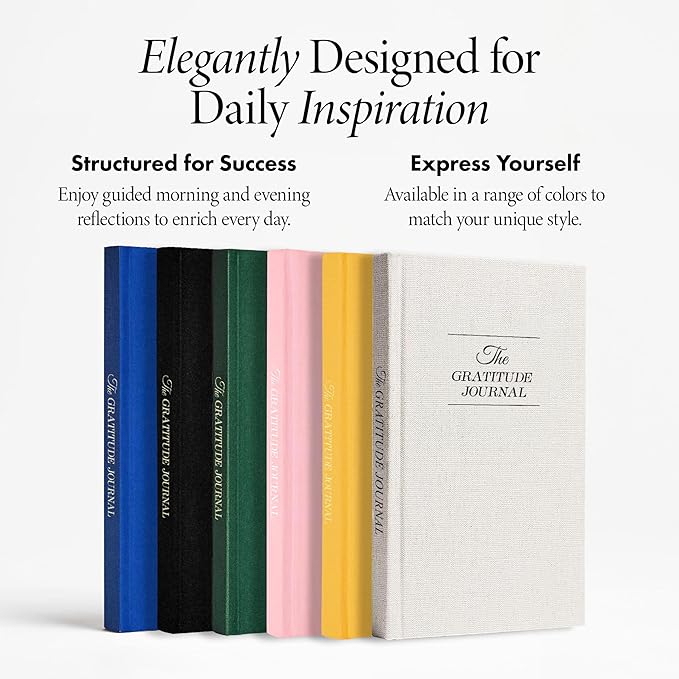 The Original Gratitude Journal 2025 - 5 Minute Gratitude Practice with Inspiring Quotes and Mindful Prompts for Affirmation, Reflection & Wellness - Daily Happiness Journal for Women & Men by Thankful Path