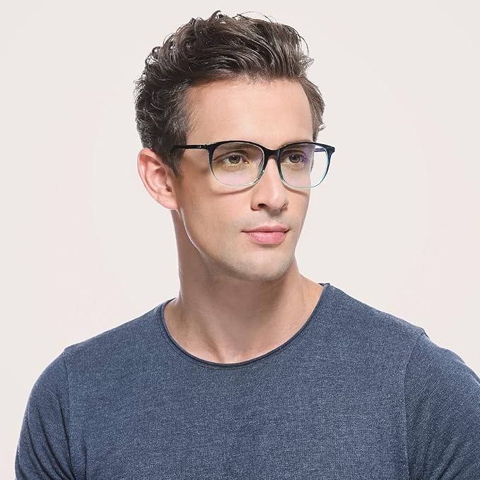 Cyxus Blue Light Blocking Glasses Women Men Computer Gaming Square Glasses UV400 Protection Anti Eyestrain