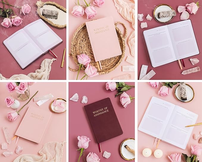 Manifestation Journal - Worthy of Abundance: 12 Week Daily Prompts for Self-Care, Gratitude, Affirmations, Therapy | Manifest Wealth & Millionaire Mindset Planner | 16 Meditation & Hypnosis Bonuses