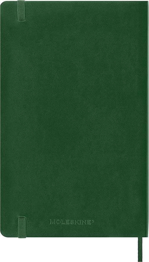 Moleskine Classic Notebook, Soft Cover, Large (5" x 8.25") Dotted, Myrtle Green, 192 Pages