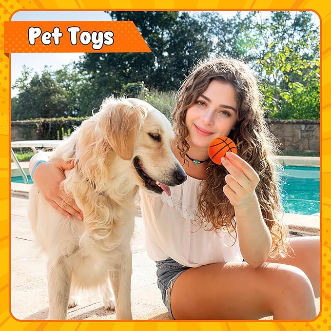 LovesTown 40 PCS Mini Basketball, 2 Inch Foam Sport Stress Balls for Kids and Adults Squishies for Stress Relief Party Favors Birthday Decor Goodie Bag Stuffers