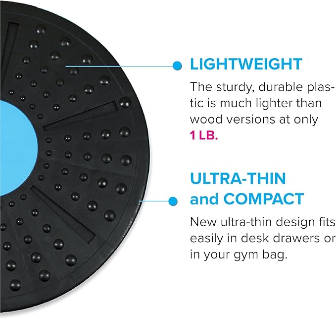 Daiwa Felicity Balance Board Disc Wobble Board Physical Therapy Equipment Core Trainer Lightweight Only 1 pound and Holds Up to 300 ponds