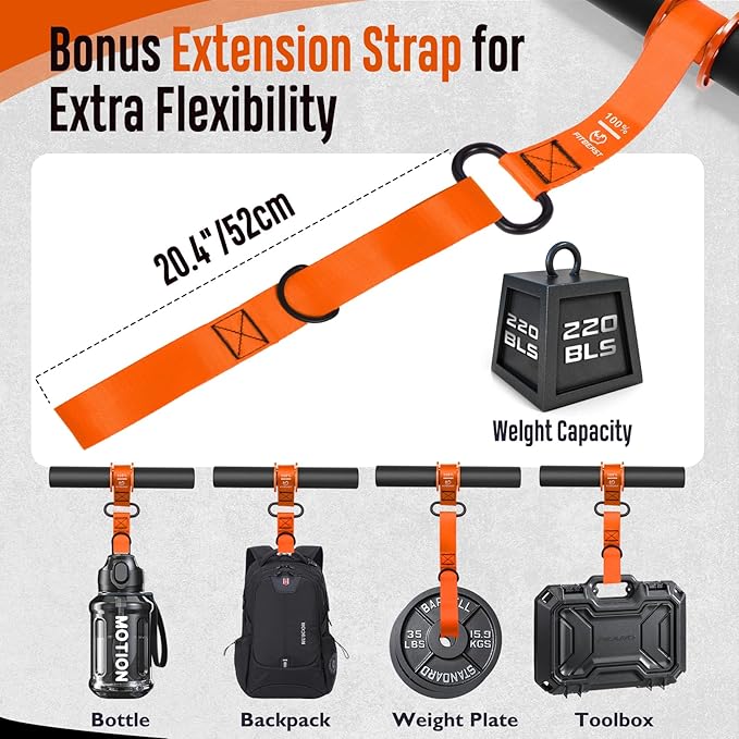 FitBeast Forearm Strengthener & Wrist Roller - Forearm Strength Trainer with Thickened Anti-Slip Grip Handles&Adjustable Strap, Perfect for Forearm Exercising, Boosting Grip Strength, Muscle Building