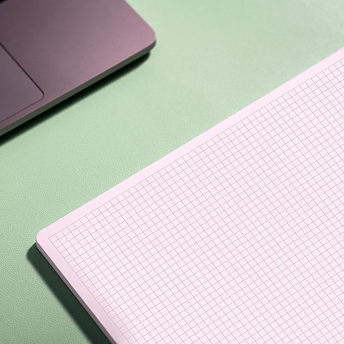 Notsu Graph Notepads 11 x 17 inch, 2 Pack | Large Graphing Double Sided Drafting Pads with 1/4" Quad Grid Premium Thick Paper 120gsm