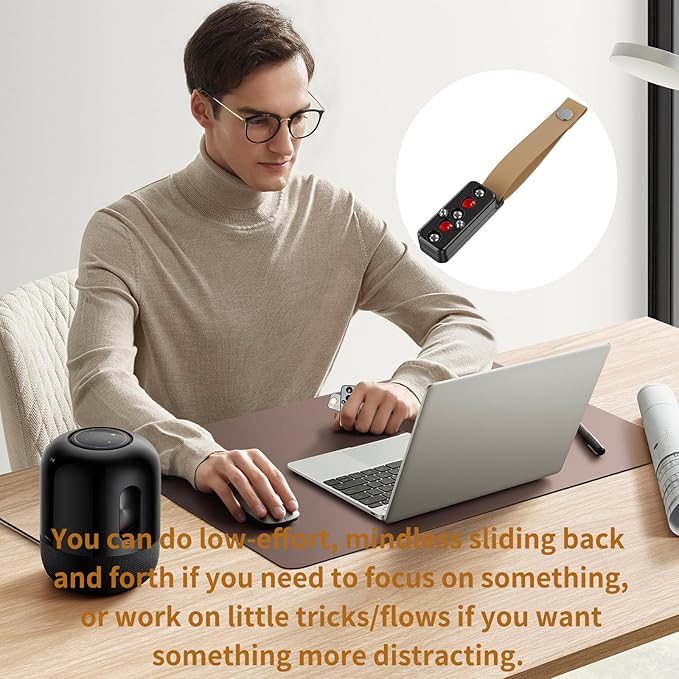 Fidget Slider for Adults, Fidget Slider Toy, EDC Fidget Toys Adults Slider Fidget Toy, (Red)