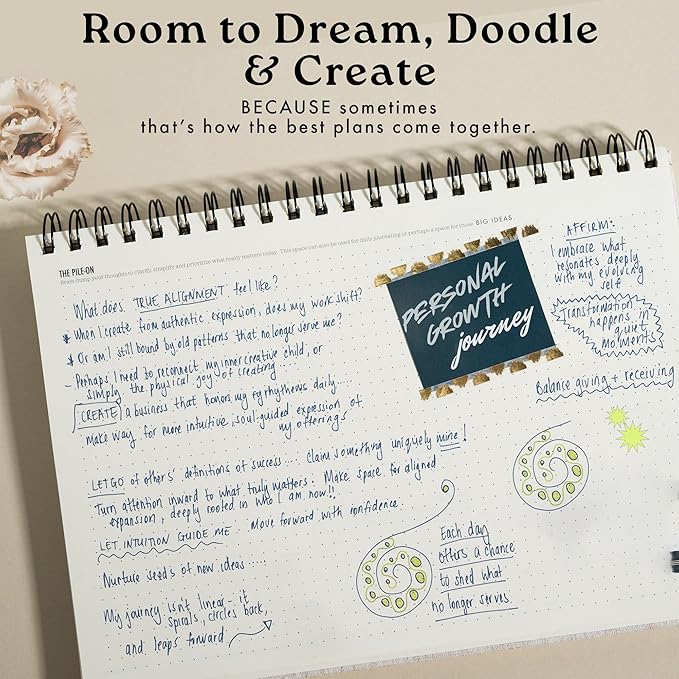 One Focus Notepad Daily Desk Planner for ADHD, Goal Setting, Mindfulness & Time Management – Undated, Compact Planner for Focus, Anxiety Relief & Neurodivergent Adults, A4 size