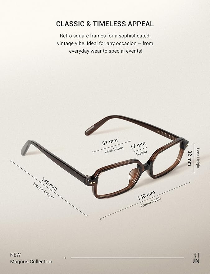 TIJN Olisa Blue Light Blocking Glasses for Women Men,Oval Glasses Frame Bluelight Glasses for Gaming/Computer/Screen