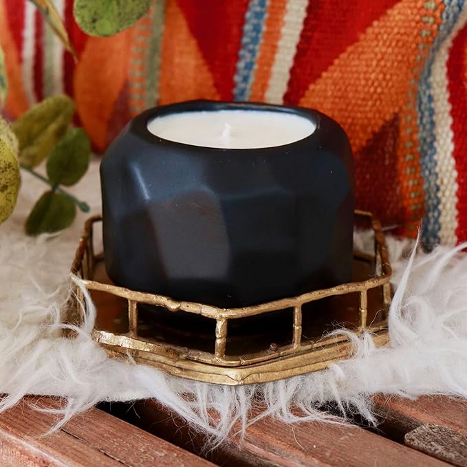 The Growing Candle, Lemongrass Scented, 13oz Ceramic Pot, Single Wick Aromatherapy Candles, 100% Soy for Women and Men, Emma