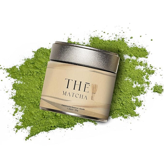 THĒ Matcha Ceremonial Grade Matcha Green Tea Powder – Premium First Harvest, 100% Pure Japanese Matcha (30g / 1.06oz)