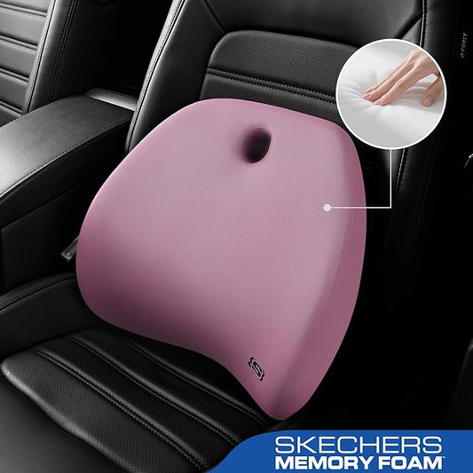 Skechers Lumbar Support Pillow for Office Chair,Memory Foam Lumbar Pillow,Lower Back Pain Relief Lumbar Pillow,Ergonomic Design Back Support Pillow for Office Chair,Car,Home,Travel,Purpie