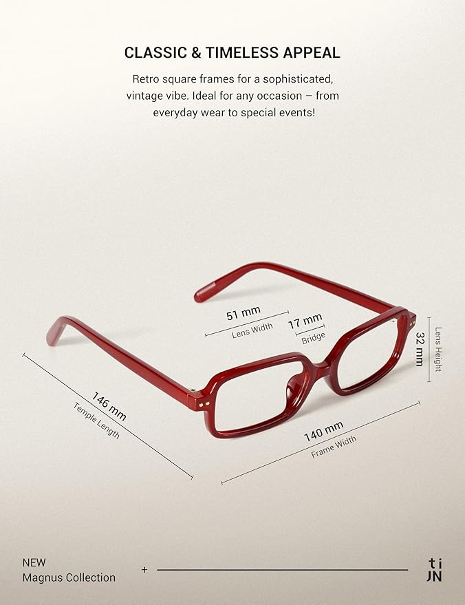 TIJN Olisa Blue Light Blocking Glasses for Women Men,Oval Glasses Frame Bluelight Glasses for Gaming/Computer/Screen