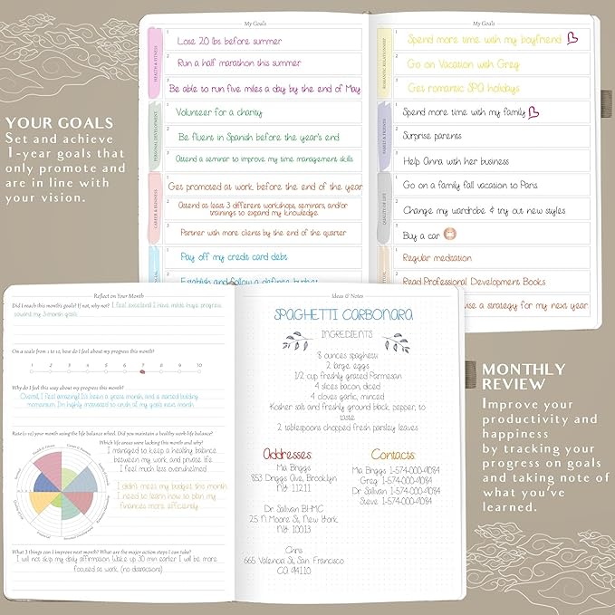 Legend Planner PRO Hourly Schedule - Weekly & Daily Organizer with Time Slots. Appointment Book Journal for Work & Personal, A4 (Seashell)