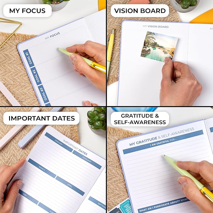 Clever Fox Planner 2nd Edition – Colorful Weekly & Monthly Goal Planner, Time Management & Productivity Organizer, Undated, A5 (Periwinkle)