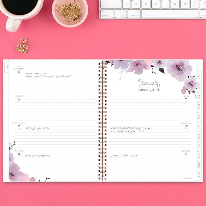 Cambridge 2026 Planner, Weekly & Monthly, 8-1/2" x 11", Large, Mina (1134-905-26)