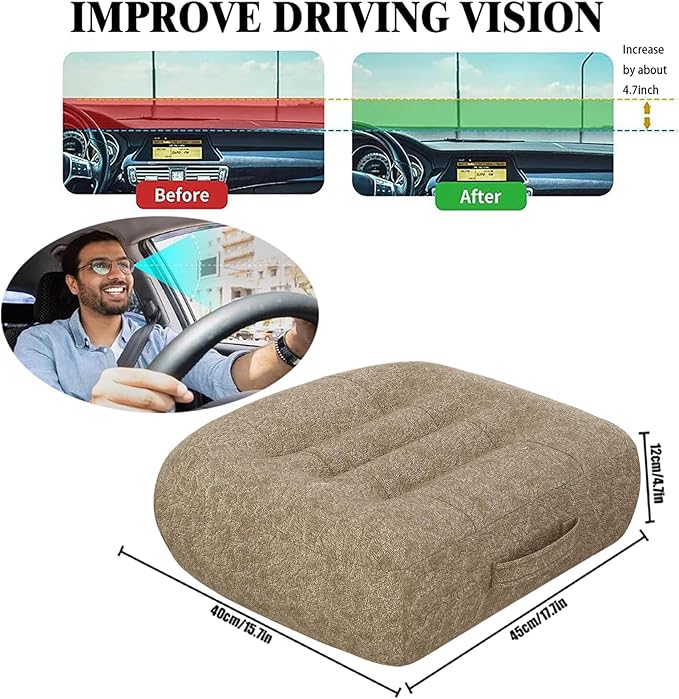 Super Thicken Car Seat Cushion for Adults/Office Chair Cushions/Butt Pillow for Car Long Sitting,Portable Car Seat Pad Fatigue Relief Suitable for Trucks,Cars,Office Chairs,Wheelchairs（Brown）