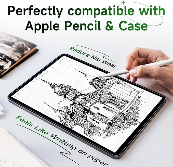 3 Pack Anti Blue Light Screen Protector Compatible with iPad Pro 11 Air 5th/4th(2018-2022) 10.9In,HD Anti Glare Filter, iPad pro 11 inch screen protector Film, Apple Pencil & Case Friendlly Matte