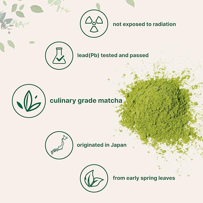 Micro Ingredients Organic Matcha Green Tea Powder, 1 lb | First Harvest, Culinary Grade from Japan | 100% Pure & Unflavored | Great for Tea, Latte & Smoothies | Non-GMO, No Sugar, Eco-Friendly Packaging