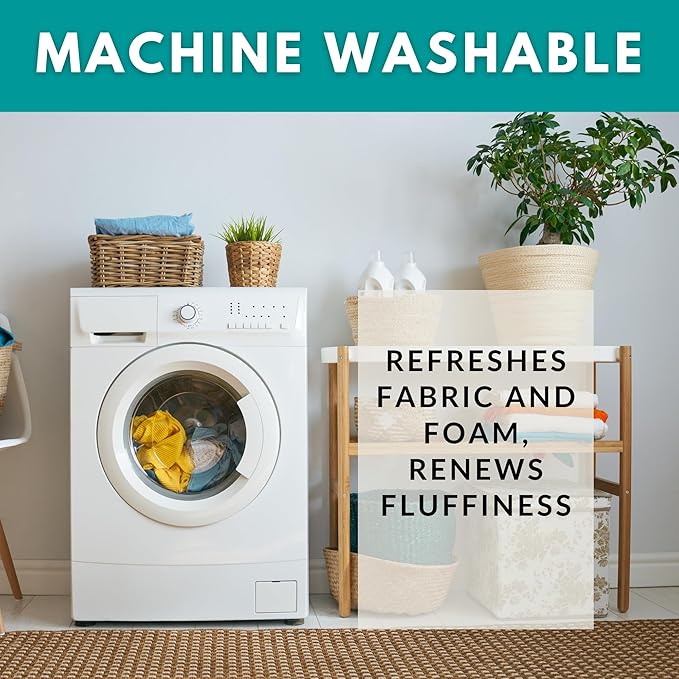 Barnett Home Decor Ticking Stripe Blue Dining Chair Pad with Ties - 15 x 17 Size Small Chair Cushion - Latex Foam Fill - Machine Washable, Reversible, 100% Cotton, Made in USA (Navy)