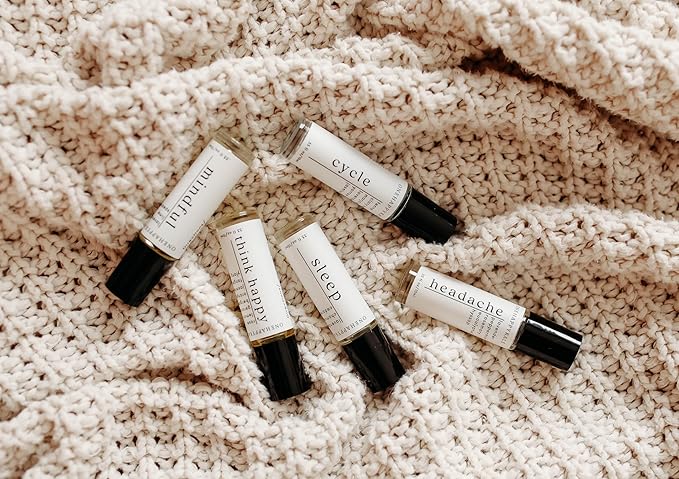 Sleep Essential Oil Roll-On 10ml – Relaxing Aromatherapy with Lavender, Cedarwood & Roman Chamomile for Deep Sleep & Stress Relief – Therapeutic Grade, Natural Oils, Acne-Safe, Vegan & Cruelty-Free