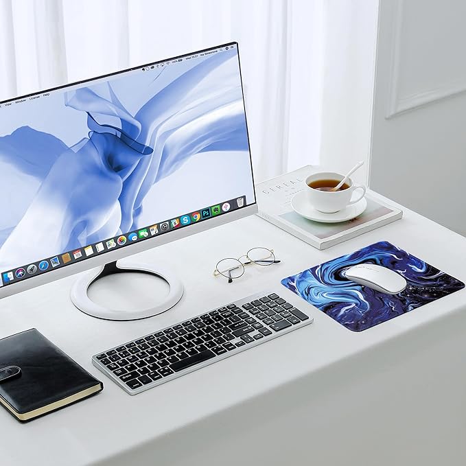 ALOANES Waterproof Mouse Pad with Stitched Edge, Premium-Textured Mouse Mat, Non-Slip Rubber Base Mousepad for Laptop, Computer & PC, Desk Mat for Gamer, Office & Home, Starry Sky