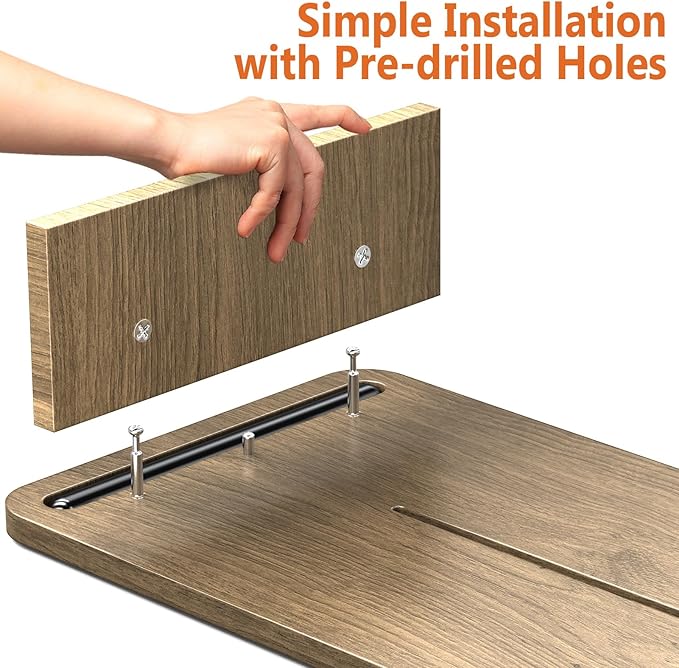 Dual Monitor Stand Riser with Drawer-Adjustable Length and Angle, Monitor Stand Riser for 2 Monitors, Desktop Organizer Stand for Computer/Laptop/PC/Printer (Oak)