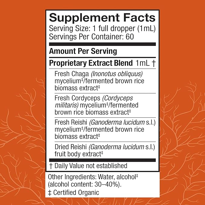 Host Defense Breathe* Extract - Immune & Respiratory Support Mushroom Liquid Supplement - Herbal Lung Health Supplement with Chaga, Reishi & Cordyceps - 2 fl oz (60 Servings)*